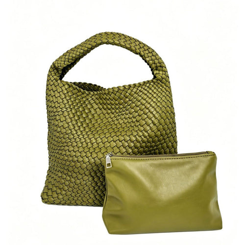 Textured Braided Tote Bag Bowlift