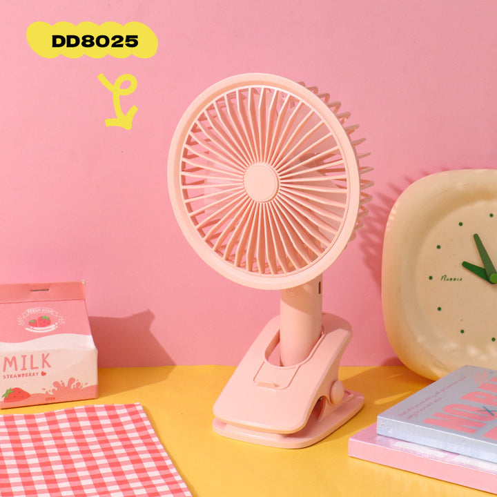 Women Portable Mini Rotary Fan with Flexible Tilt Mechanism Bowlift