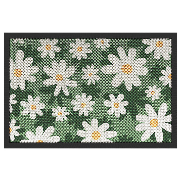 Floral Design Outdoor Welcome Mat Bowlift