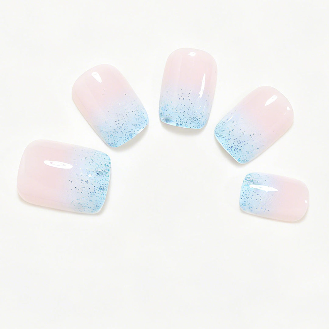 Glitter Ombre Nail Art Bowlift