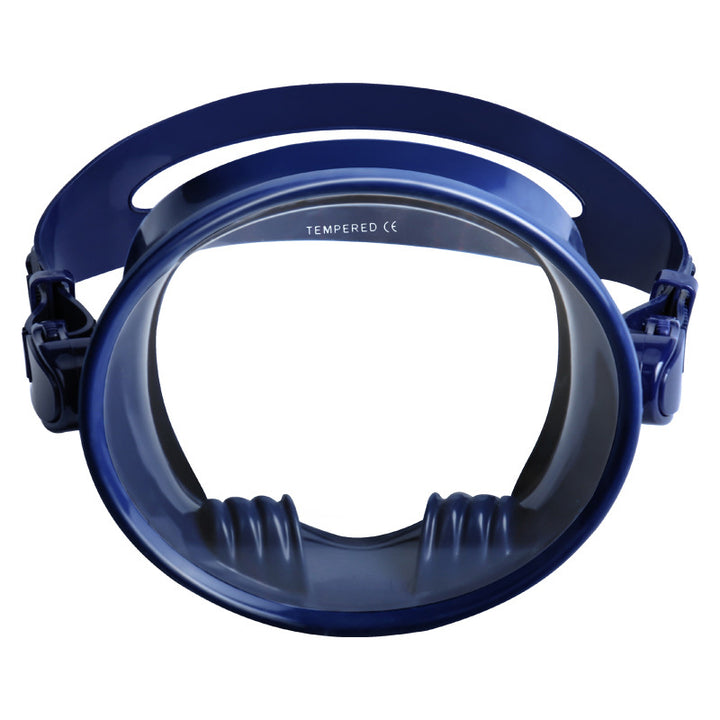 Swimming mask with ergonomic silicone sealing ring Bowlift