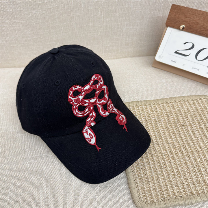 Women's Embroidered Graphic Baseball Cap Bowlift