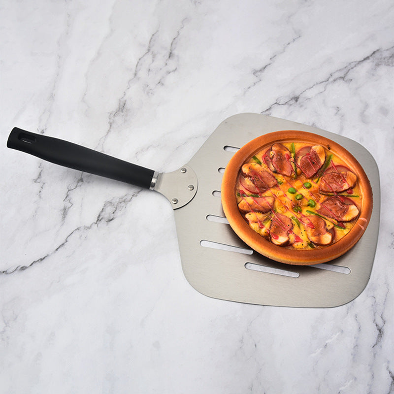 extra-wide perforated pizza peel ergonomic heat-resistant handle Bowlift