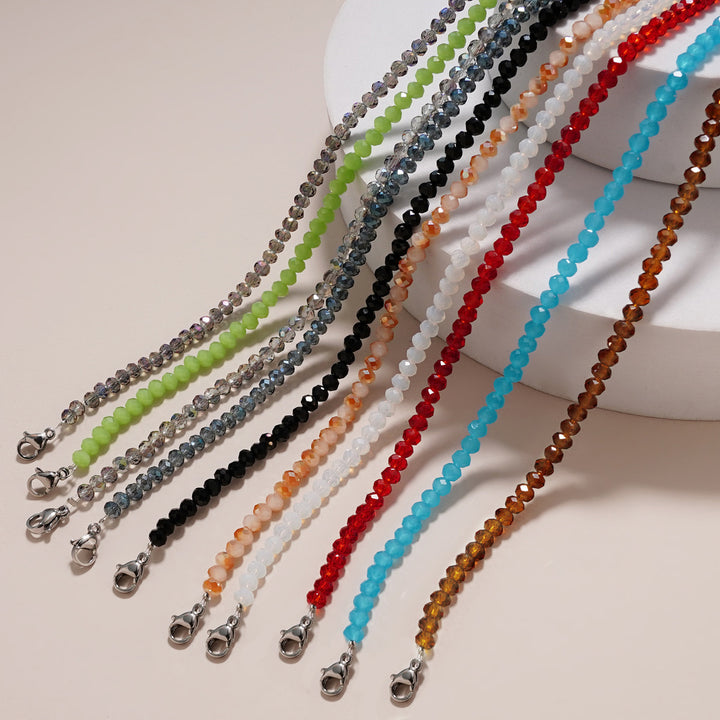 Dual-Strand Gemstone Glasses Chain Bowlift