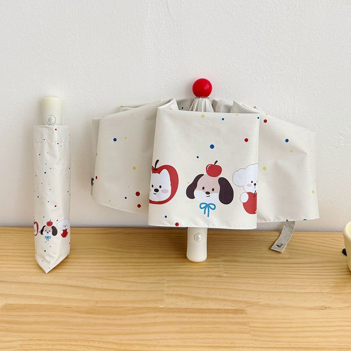 Women's Folding Umbrella with Cute Animal Designs Bowlift