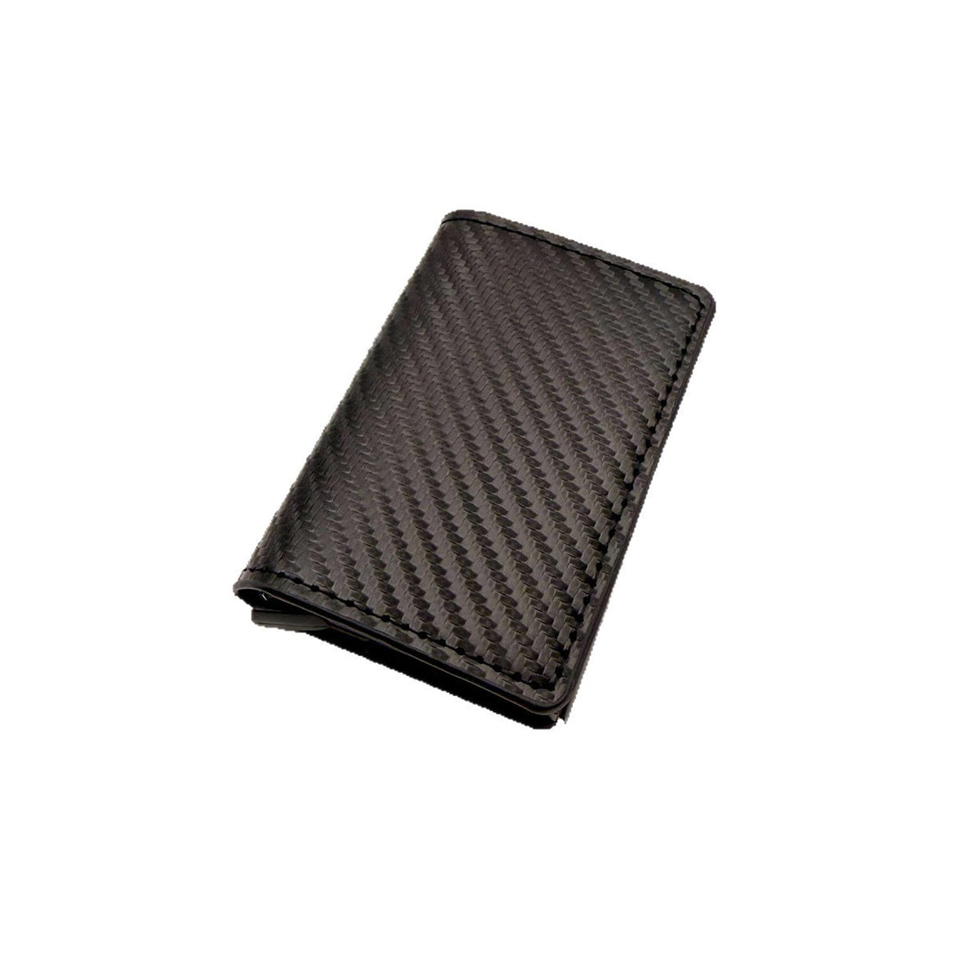 Slim RFID-Blocking Automatic Card Eject Leather Wallet Bowlift