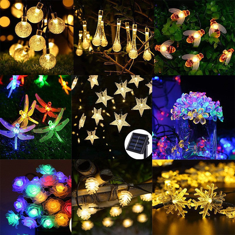 Globe LED String Lights With Waterproof Copper Wire And Textured Clear Bulbs Bowlift