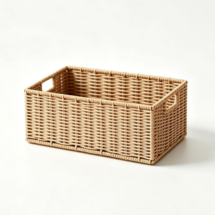 Elegant Storage Basket Made of Natural Rattan Bowlift