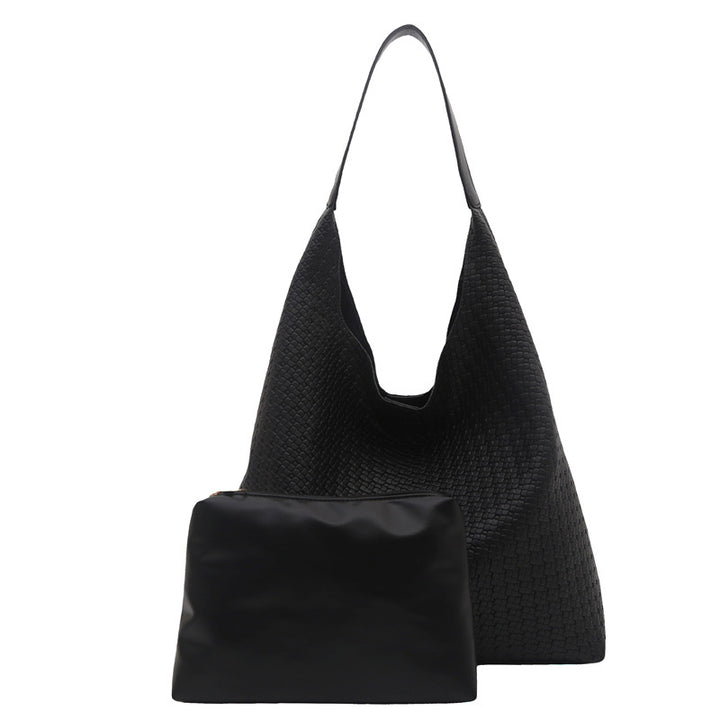 WoTextured Fabric Slouchy Tote Bag Bowlift