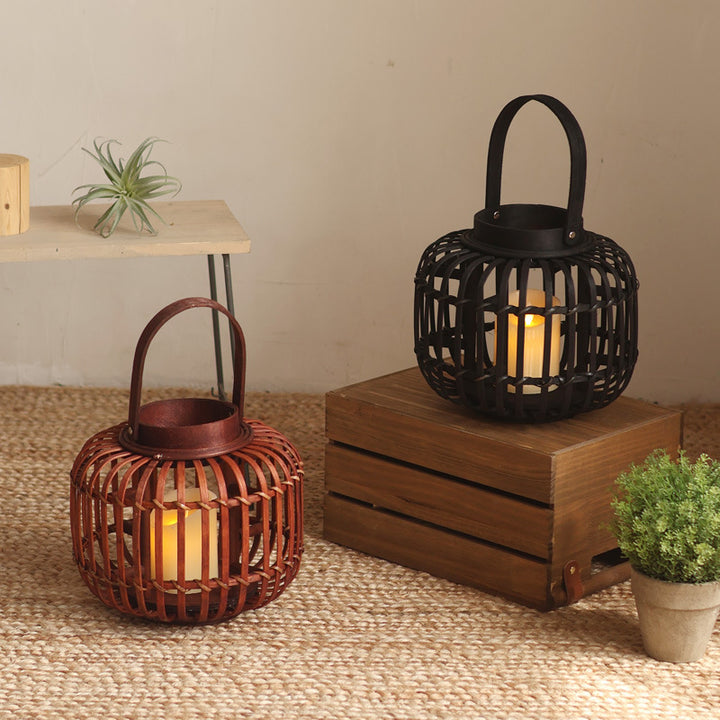Elegant lantern made of braided material Bowlift