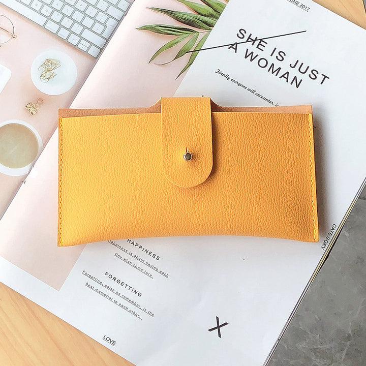 Stylish Textured Leather Wallet Bowlift