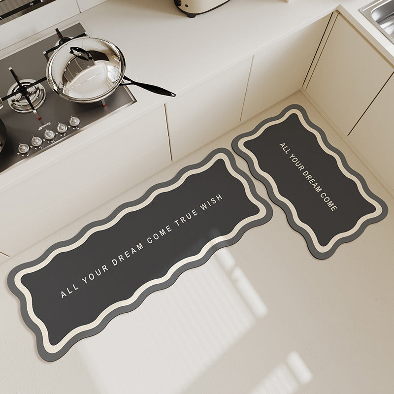 Inspirational Quote Kitchen Mat