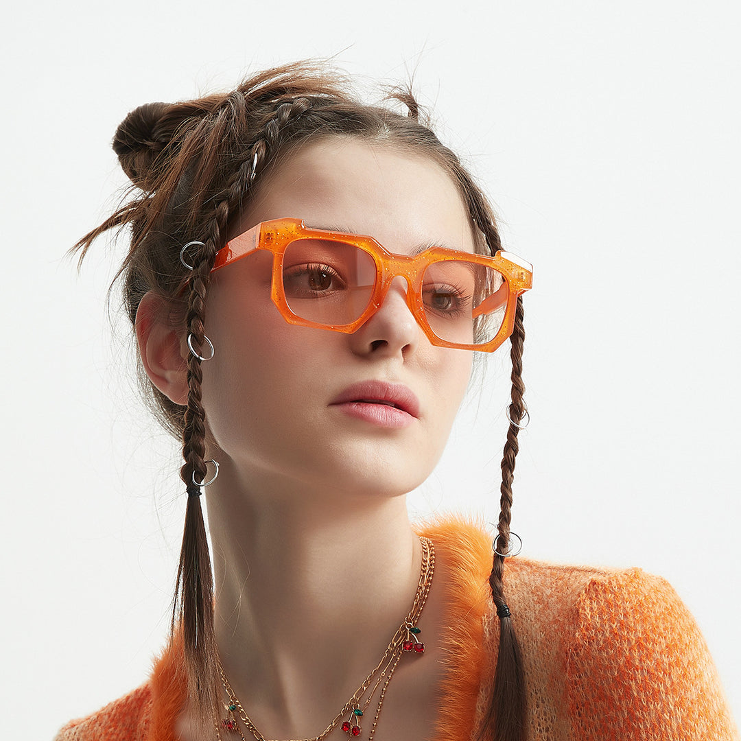 Women's fashionable transparent sunglasses with stylish gradient lenses Bowlift