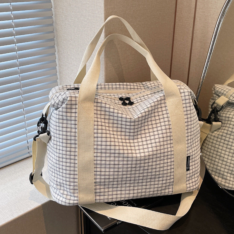 Checkered Travel Duffle