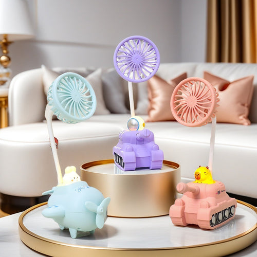 Women USB Nebulizer Cooler Fan in Creative Tank Design Bowlift