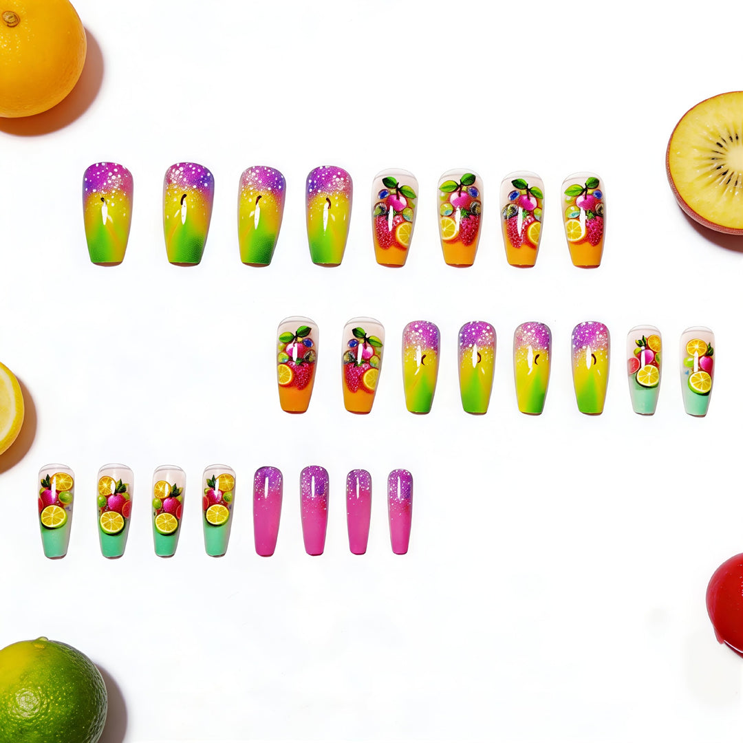 Creative nail art with fruity 3D design Bowlift