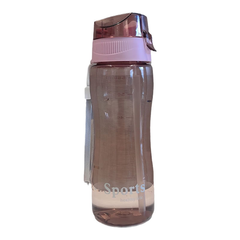 Women Ergonomic Sports Water Bottle with Integrated Straw Function Bowlift