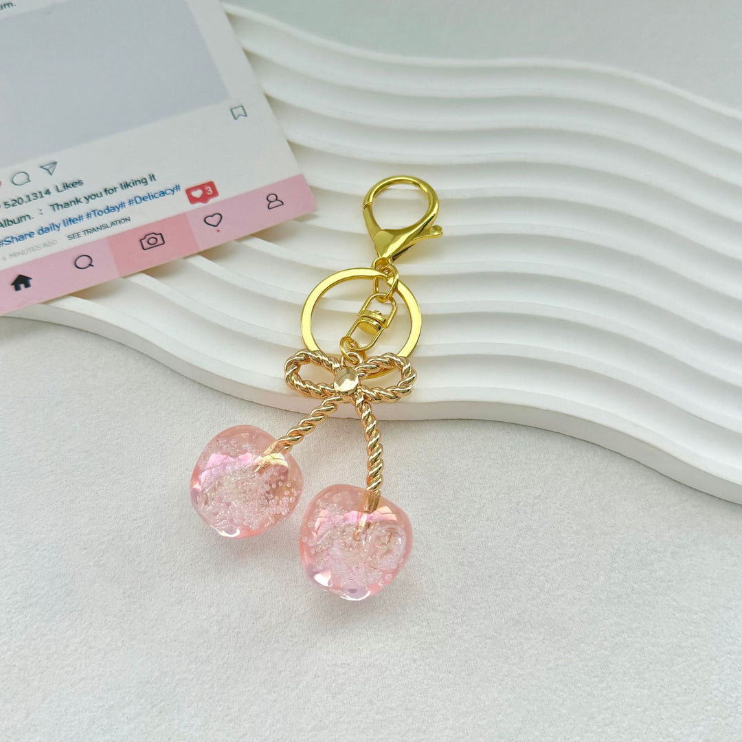 Cherry-Inspired Decorative Keychain Bowlift