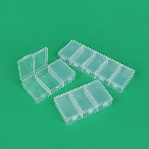 Multi-Compartment Clear Craft Storage Box Bowlift