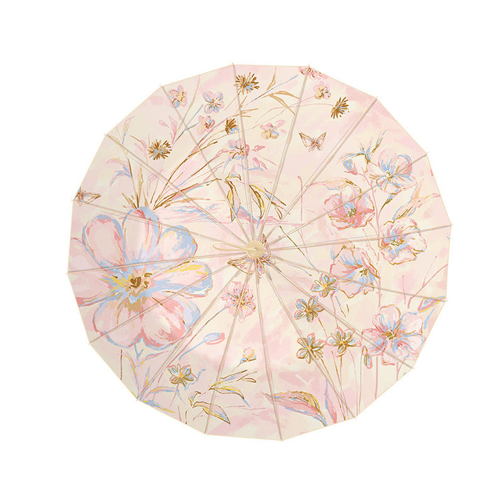 Ladies elegant and handy folding umbrella with floral design Bowlift