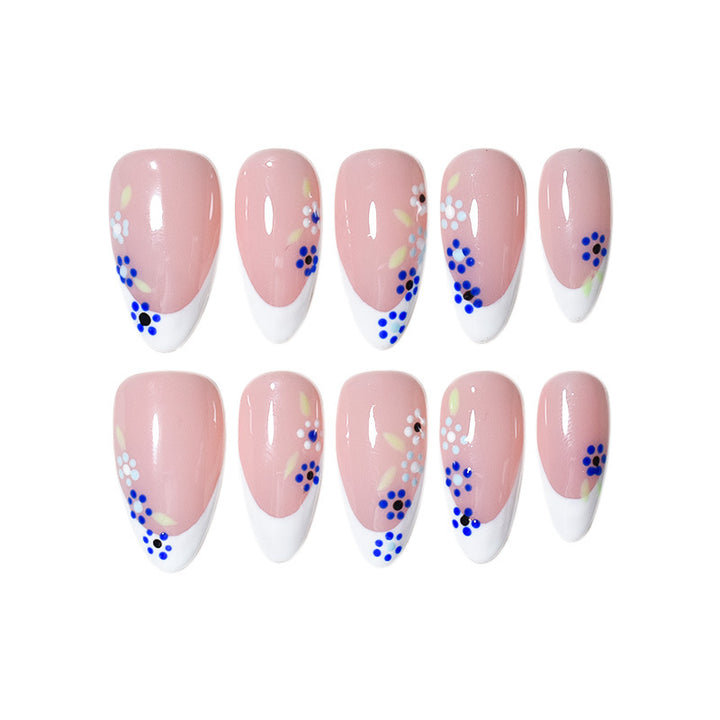 Floral Design Press-On Nail Tips Bowlift