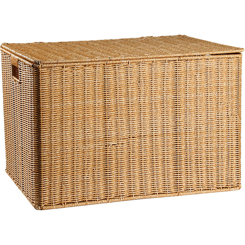 Woven Storage Chest with Lid Bowlift