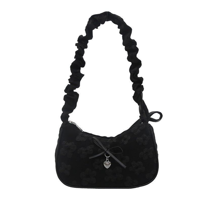 Elegant Floral Embellished Shoulder Bag Bowlift
