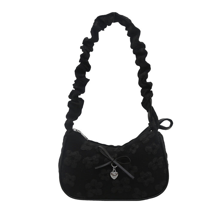 Elegant Floral Embellished Shoulder Bag Bowlift