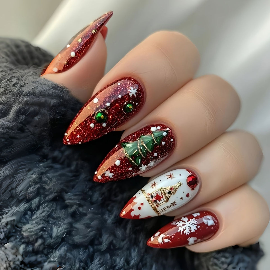 Artificial Nails in Modern Tribal Design Bowlift