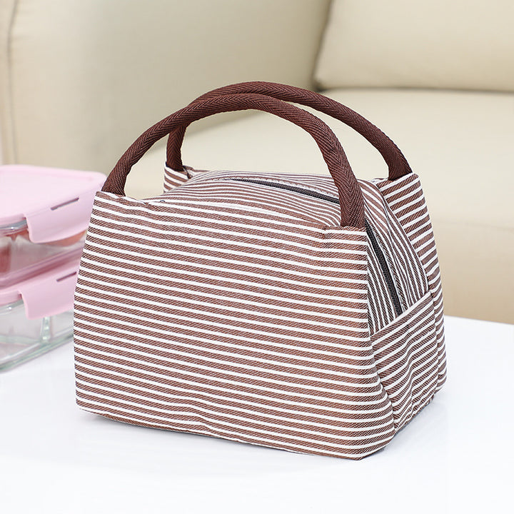 Insulated Striped Lunch Bag Bowlift