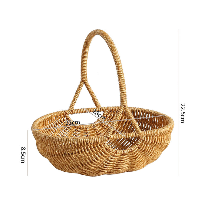Handwoven Artisan Market Basket Bowlift