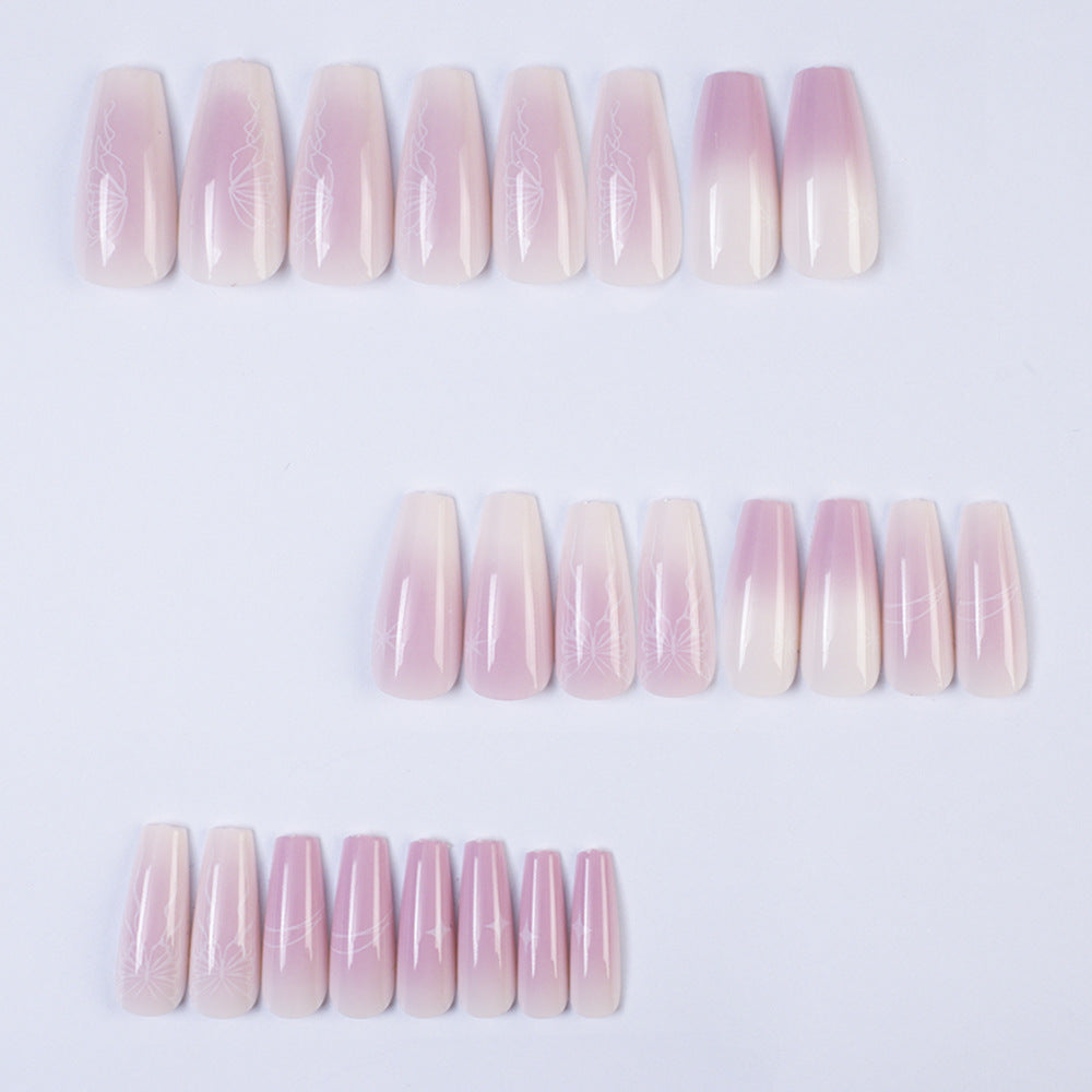 Artificial nails with elegant ombre effect Bowlift
