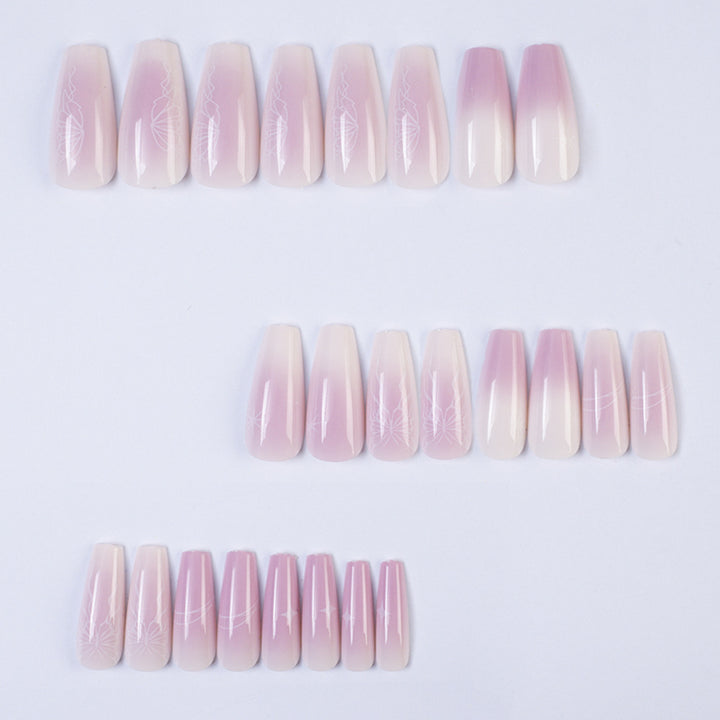 Artificial nails with elegant ombre effect Bowlift
