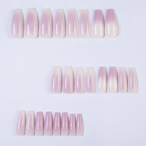 Artificial nails with elegant ombre effect Bowlift