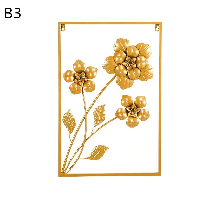 Floral Metal Wall Artwork Bowlift
