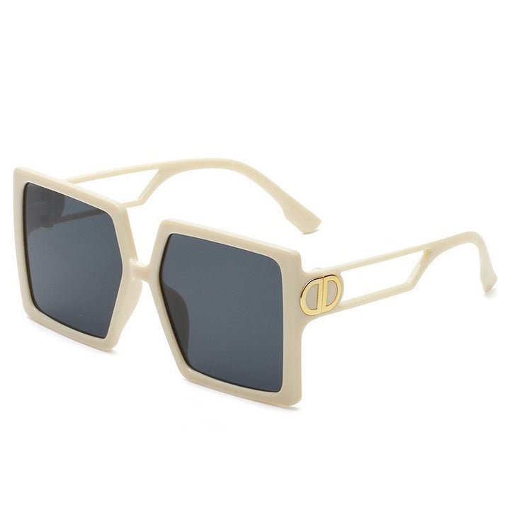 Women's Elegant Oversized Sunglasses with Geometric Frame and Polarized Lenses Bowlift