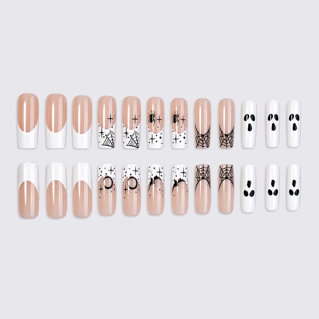 Halloween-Themed Press-On Nail Art Set Bowlift