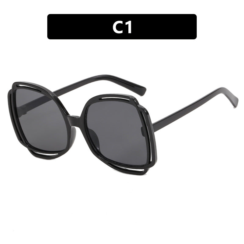 Women's oversized sunglasses in stylish retro design Bowlift
