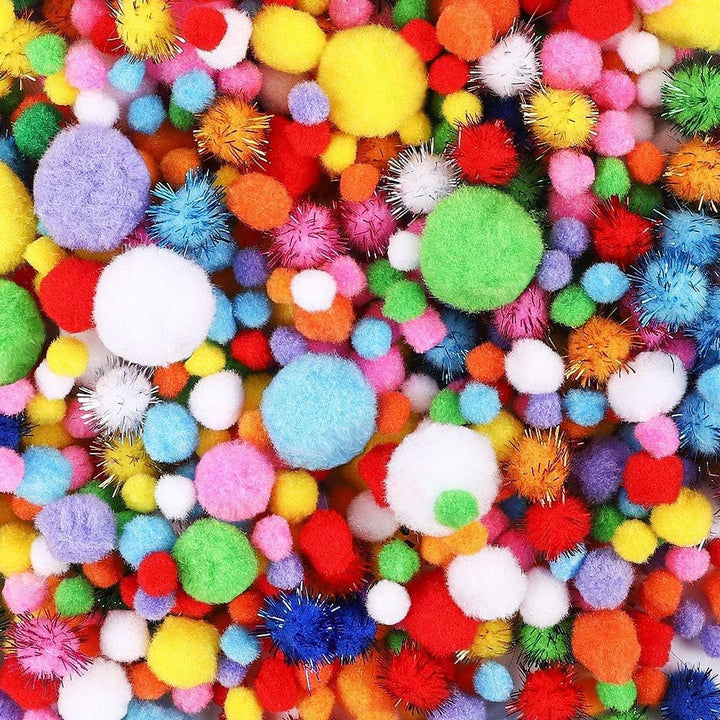 Unisex colorful craft pompons Bowlift