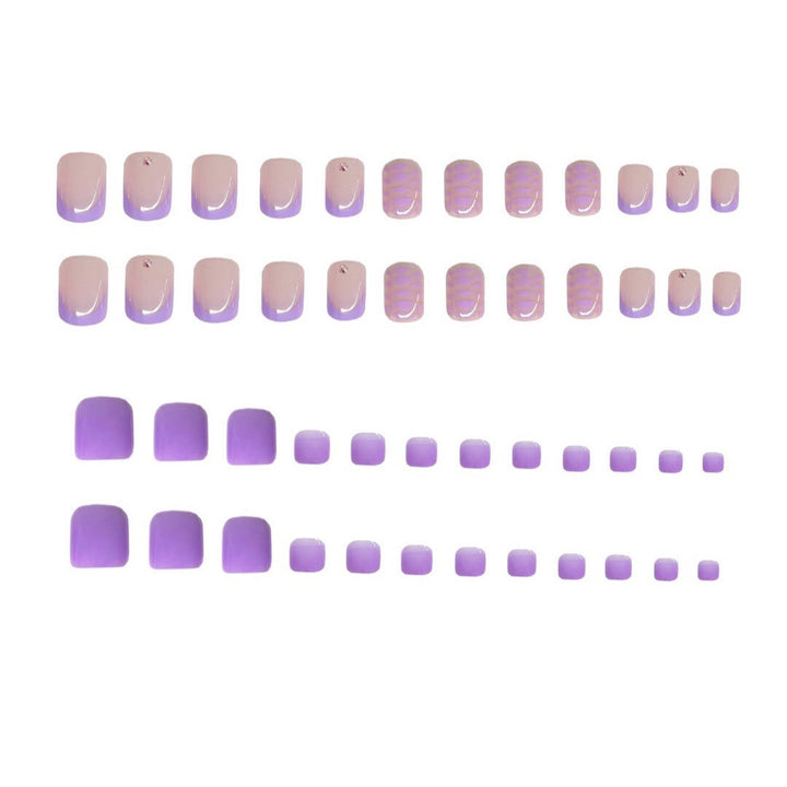 Patterned Press-On Nail Art Bowlift