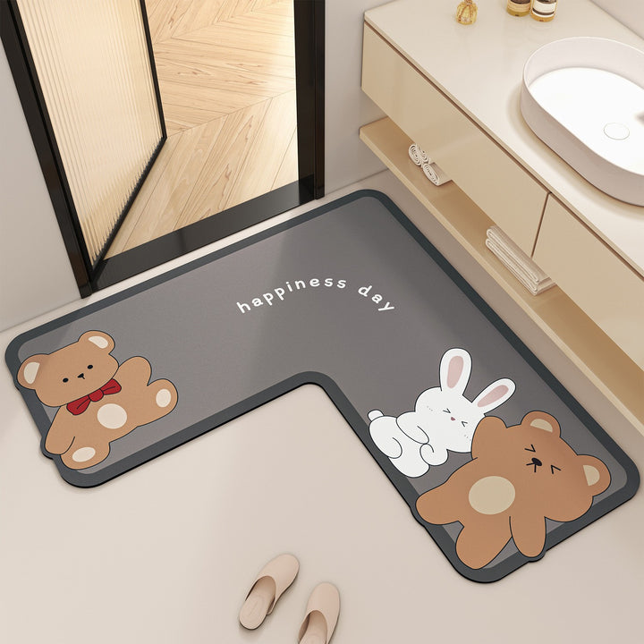 Cute Cartoon-Themed Bath Mat