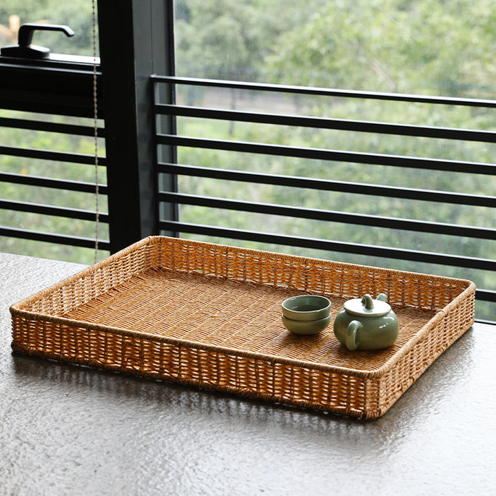 Handwoven Decorative Storage Tray Bowlift