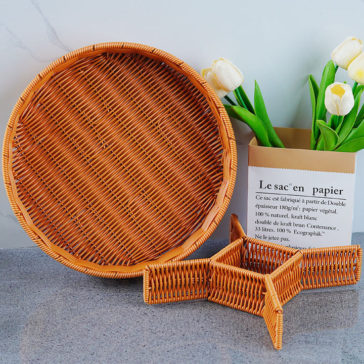 Ladies Elegant Round Storage Basket with Clear Lid Bowlift