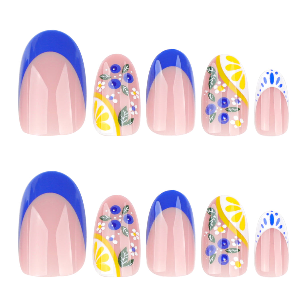 Creative Nail Art with Floral Design Bowlift