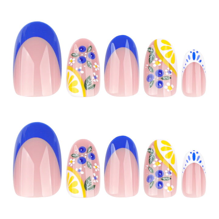 Creative Nail Art with Floral Design Bowlift