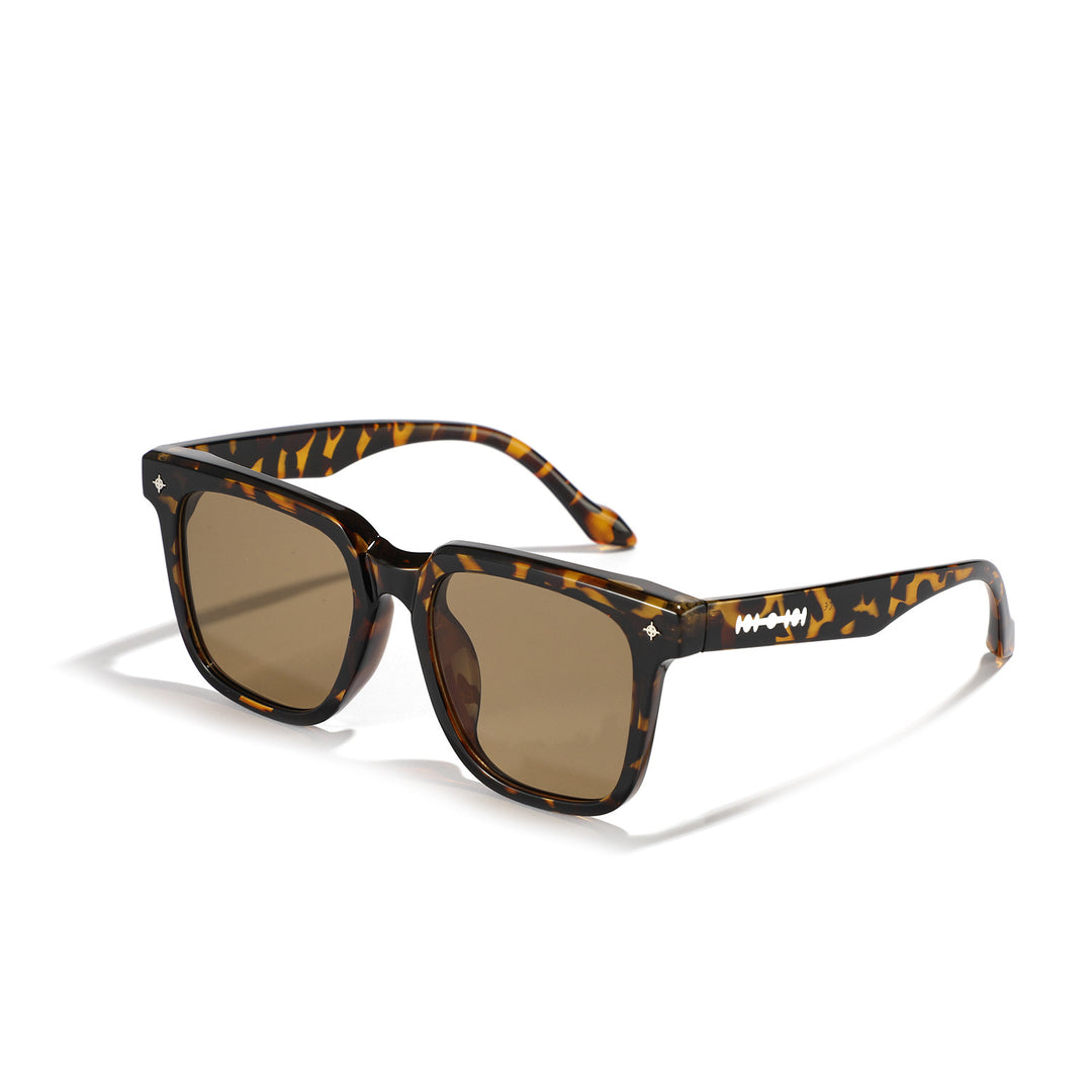 Women's Fashion Square Sunglasses with Stylish Tortoise Shell Design Bowlift