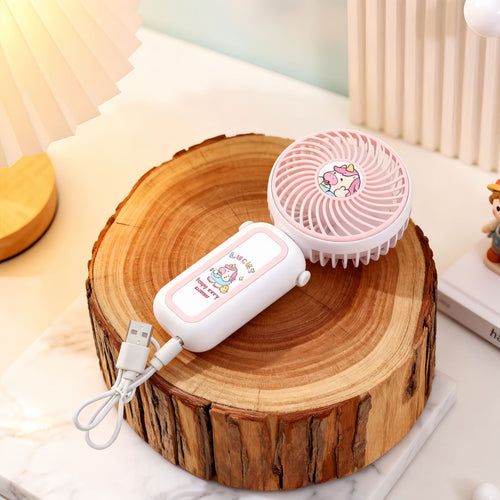 Ladies Portable Hand Fan with Cute Design Bowlift