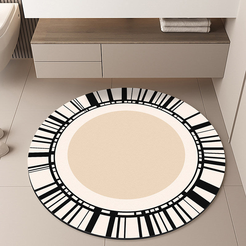 Moon-Themed Round Area Rug