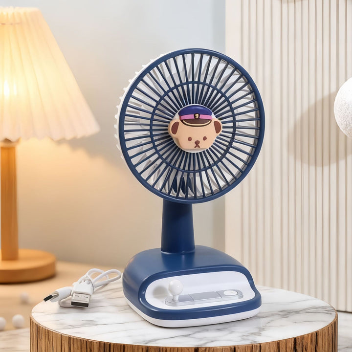 Portable USB Table Fan with Playful Design Bowlift