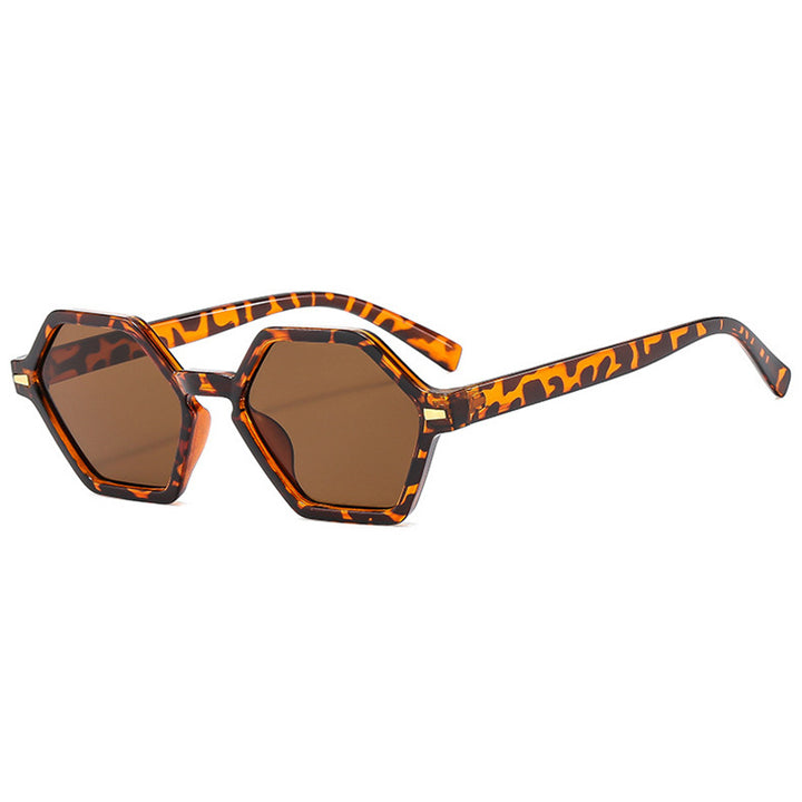 Women's hexagonal sunglasses with fashionable design and UV protection Bowlift